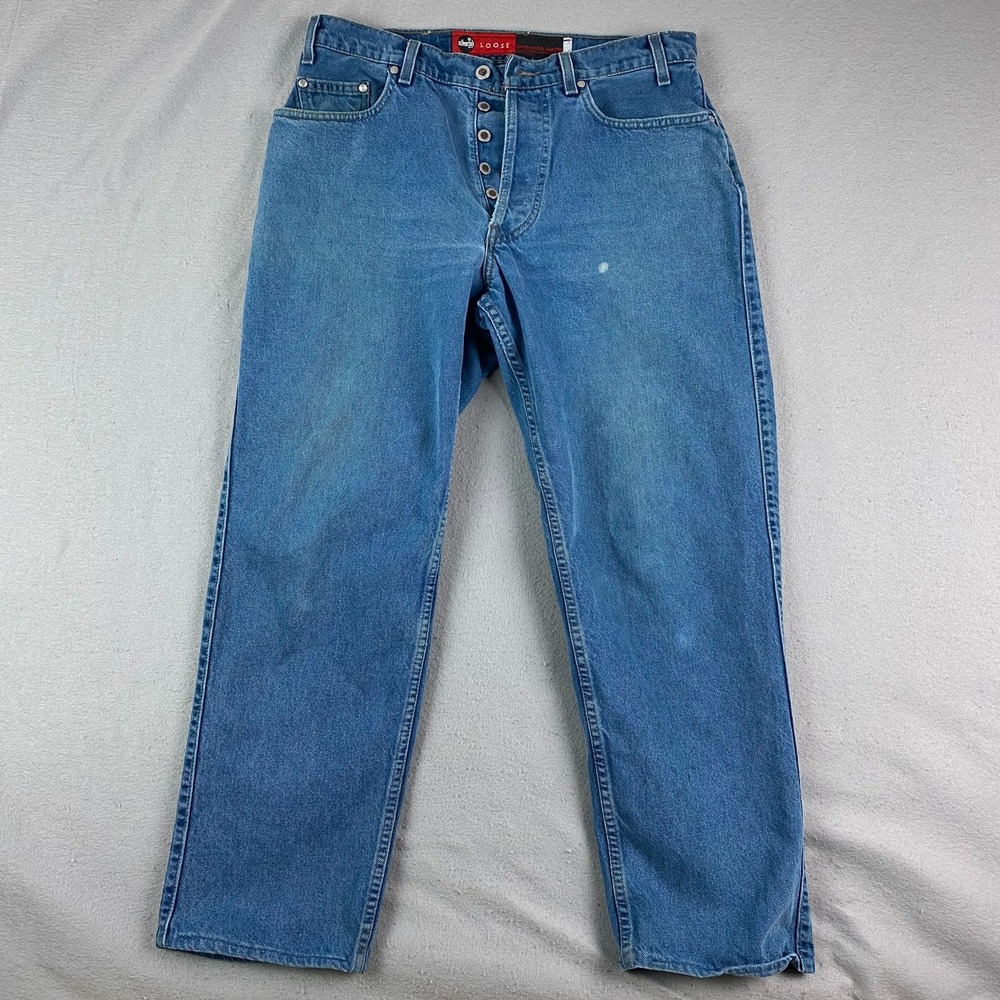 Vintage Levis Jeans 34x30 (Actual 33x29) Blue SilverTab Loose Baggy Made In USA